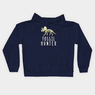 Fossil Hunter Hunting Dinosaur Artifacts Kids Hoodie